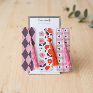 Marcapáginas con Borla Flores Vintage